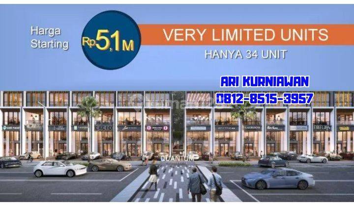 Limited By Summarecon Serpong Terbaru Ruko Quantum 5x16 6x16 Mulai 5,1m 2