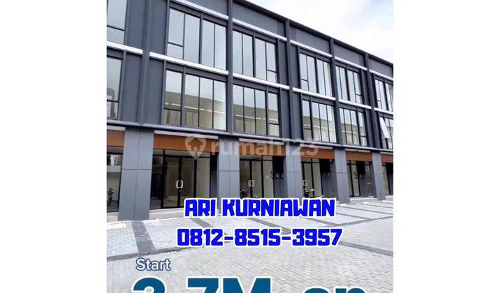 3,7MILYAR CARA BAYAR MUDAH RUKO 3 LANTAI HAMPTON AVENUE GADING SERPONG 1