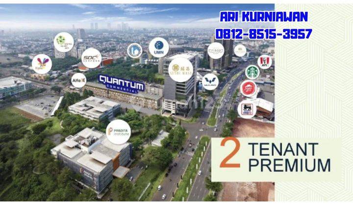 Commercial Quantum Pasti Ramai Sebrang Kampus Umn 5menit Mall Sms 1