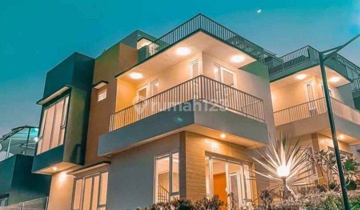 Cantik viewnya! Rumah 2,5Lt sejuk pemandangan gunung & citylight