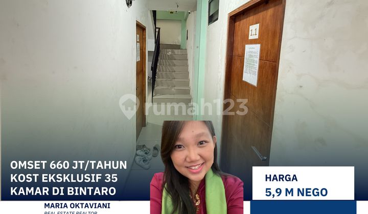Banting Harga Full Terisi Kos Eksklusif 35 Kamar Roi 11-12% Dibintaro Banting Harga Full Terisi Kos Eksklusif 35 Kamar Roi 11-12% Dibintaro