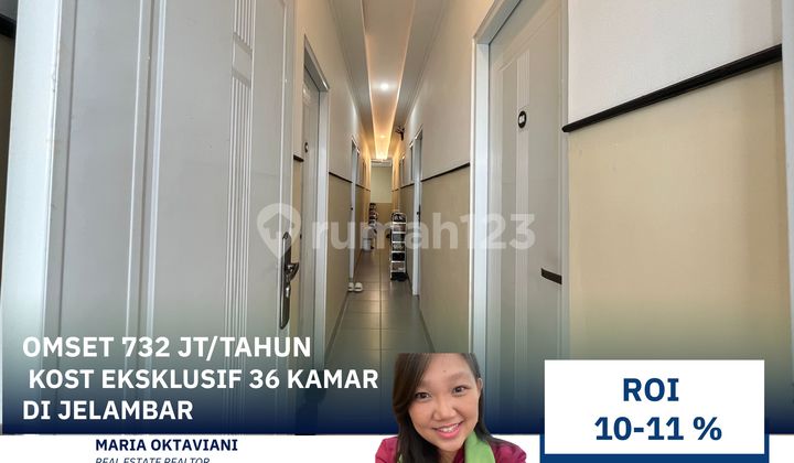 Omset 732 Jt/Tahun Hanya 7 M! Kost Eksklusif 36+1 Kamar Full Terisi di Jelambar, Akses 2 Mobil Hanya 5-15 Menit ke Perkantoran, Perbankan, Mall dan Kampus Omset 732 Jt/Tahun Hanya 7 M! Kost Eksklusif 36+1 Kamar Full Terisi di Jelambar, Akses 2 Mobil Hanya 5-15 Menit ke Perkantoran, Perbankan, Mall dan Kampus