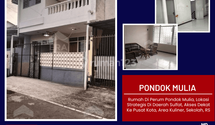 Rumah Di Perum Pondok Mulia, Lokasi Strategis Di Daerah Sulfat 1