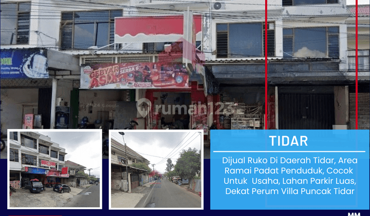 Dijual Ruko Di Daerah Tidar, Area Ramai Padat Penduduk 1