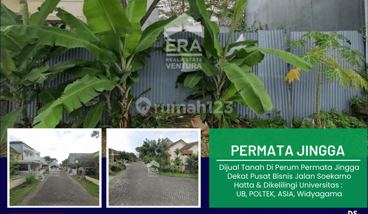 Dijual Tanah Di Perum Permata Jingga Dekat Jalan Soekarno Hatta 1