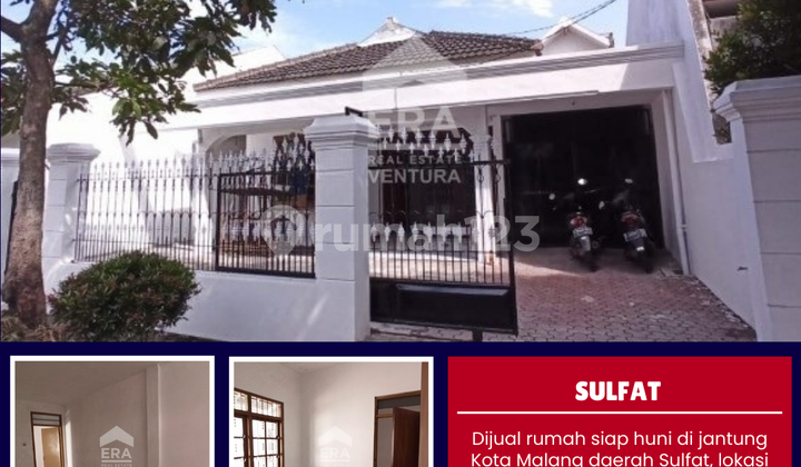 Dijual rumah siap huni di jantung Kota Malang daerah Sulfat Dijual rumah siap huni di jantung Kota Malang daerah Sulfat