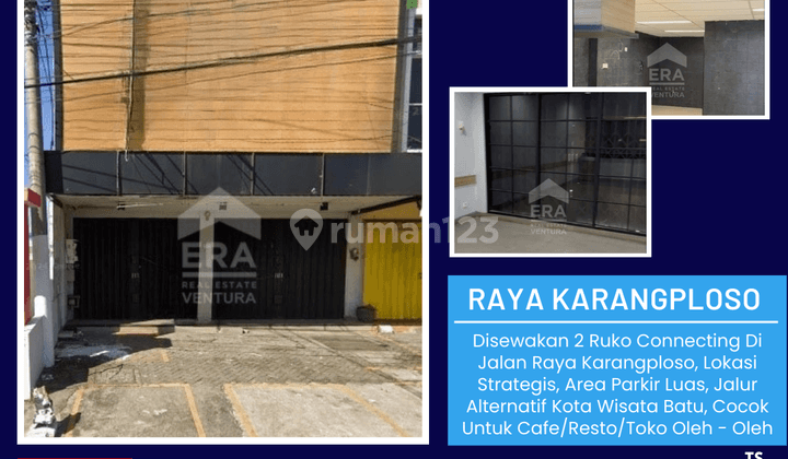 Disewakan 2 Ruko Connecting Di Jalan Raya Karangploso 1