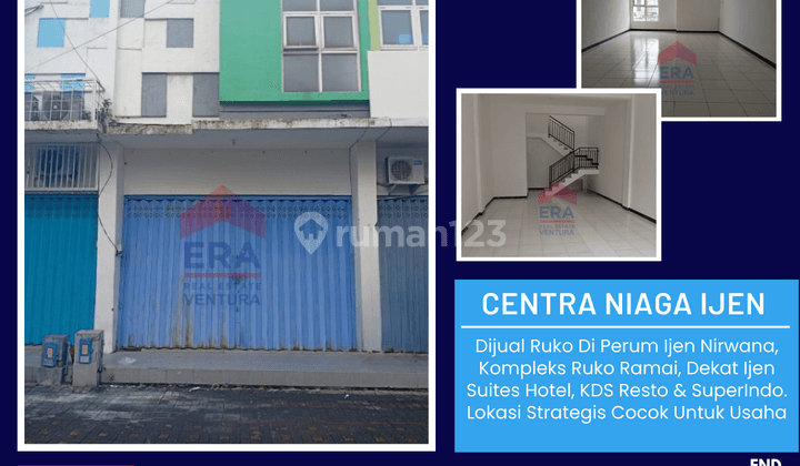 Ruko Centra Niaga Ijen, Kompleks Ruko Ramai, Dekat Ijen Suites 1