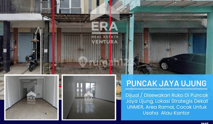 Disewakan Ruko Murah Di Puncak Jaya Ujung, Dekat UNMER 1