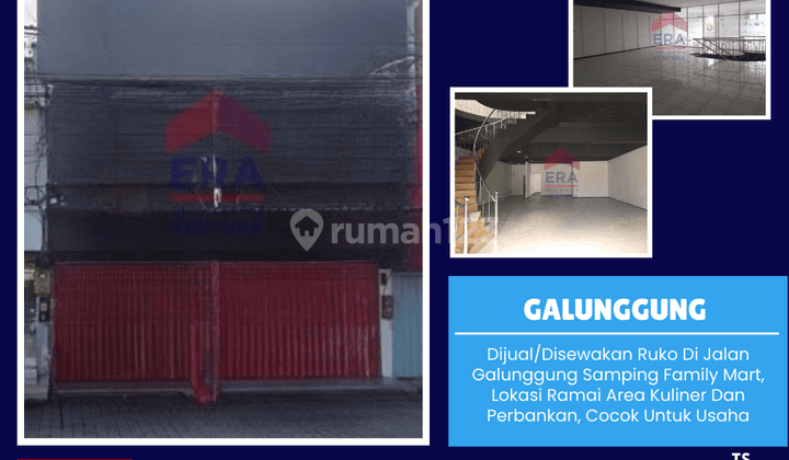 Disewakan Ruko Di Jalan Galunggung Samping Family Mart 1