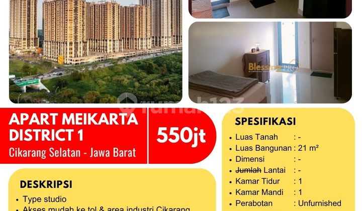 Dijual Apartemen Distrik 1 Meikarta Kawasan Industri Cikarang Dijual Apartemen Distrik 1 Meikarta Kawasan Industri Cikarang