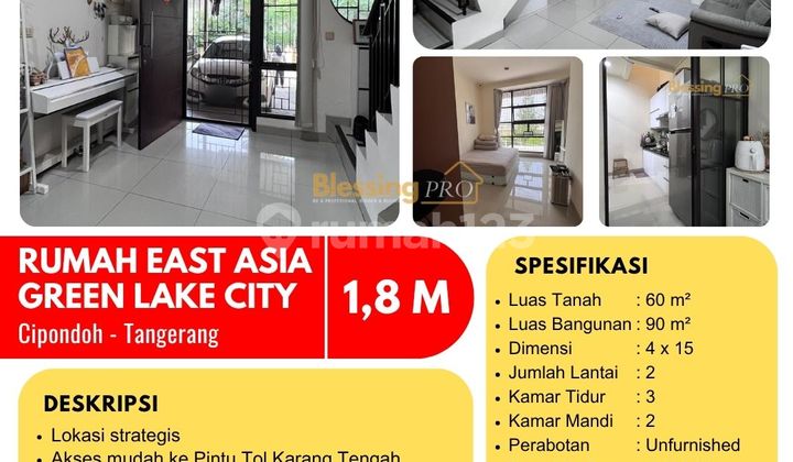 Dijual Rumah Green Lake City East Asia Dijual Rumah Green Lake City East Asia