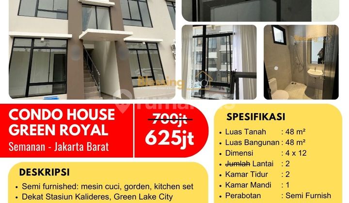 Dijual Cepat Turun Harga Condohouse Jakbar