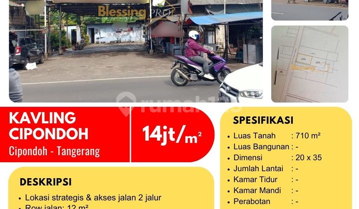 Dijual Kavling Tempat Usaha Cipondoh