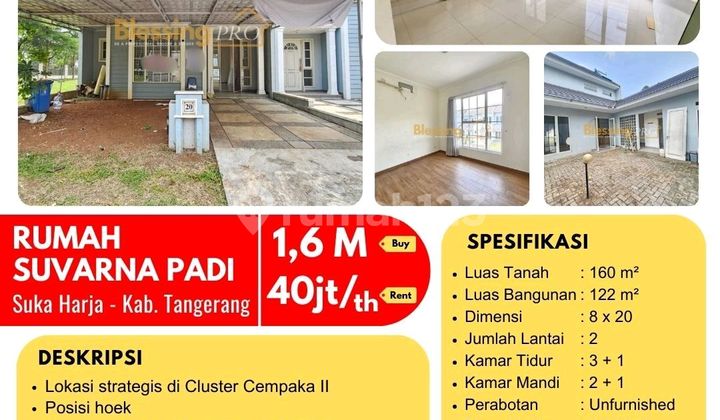 Dijual/disewa Rumah Suvarna Sutera Siap Huni Dijual/disewa Rumah Suvarna Sutera Siap Huni