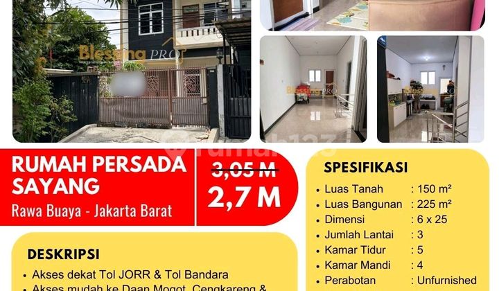 Dijual Cepat Rumah Tinggi di Rawa Buaya