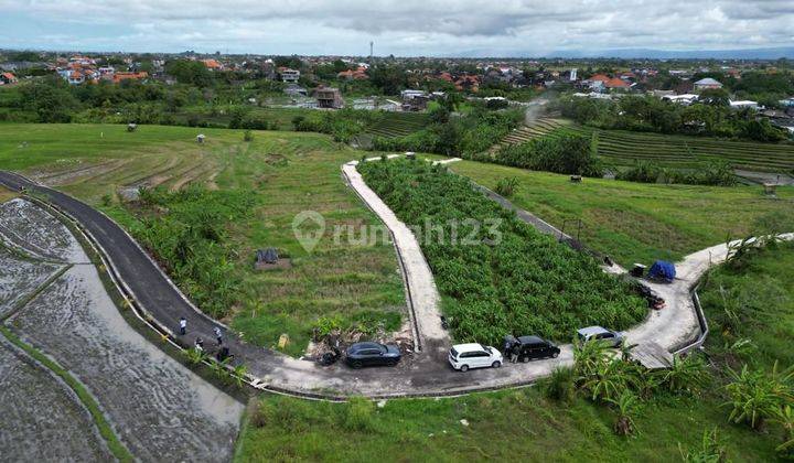 TANAH VIEW SAWAH CANTIK DEKAT PANTAI BERAWA SIAP BANGUN VILLA RENTAL  2