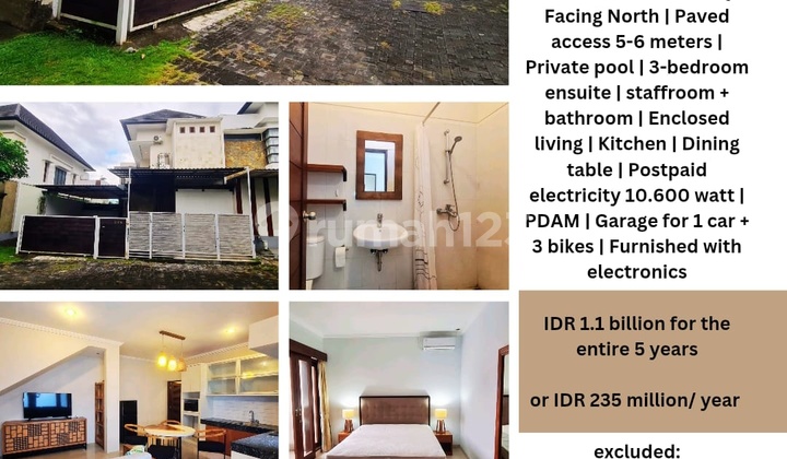 Ready-to-Occupy Villa in Kerobokan, Main Road, Quiet Neighborhood