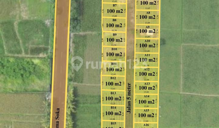 Tanah Murah Siap Bangun Villa View Sawah 