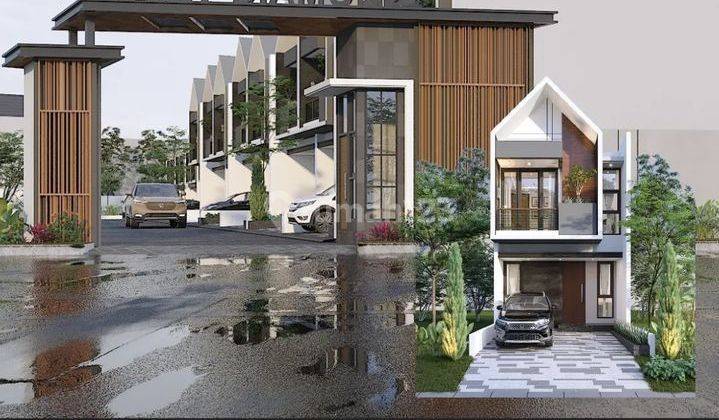 Rumah 2 lantai full bata merah one gate system dengan konsep scandinavian DP 0% dan diskon 50jt 1