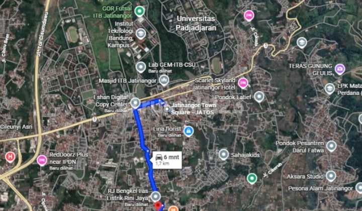 Land for Sale 540 m² Korpri Jatinangor Suitable for Building a Boarding House Land for Sale 540 m² Korpri Jatinangor Suitable for Building a Boarding House