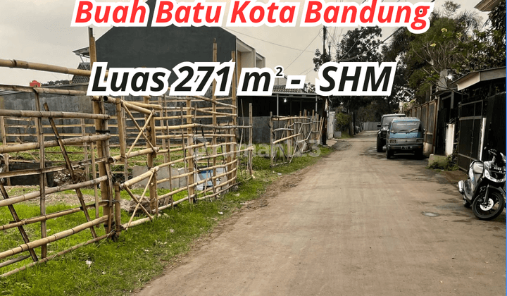 Tanah 271m2 Kota Bandung Dekat TransMart Buah Batu 1