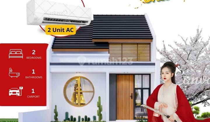 Rumah Baru Unfurnished 1 Lantai, Harga Murah Sekali 1