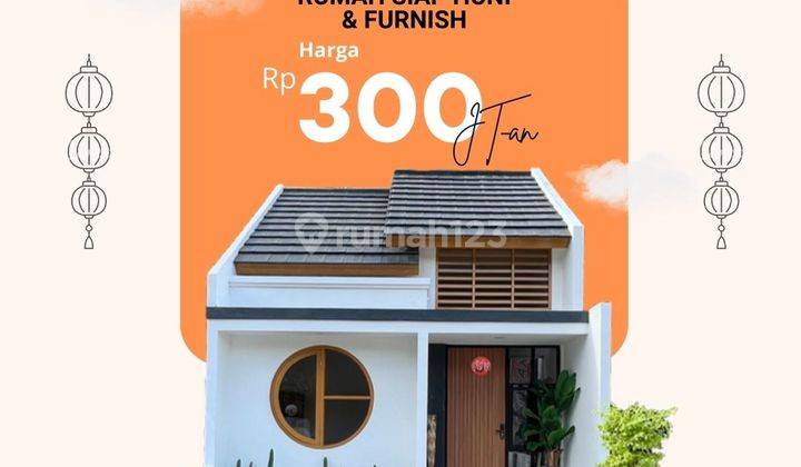 Dijual Rumah Baru 1 Lantai Murah, Rumah Bergaya Jepang 1