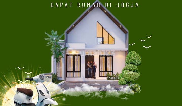 Rumah Baru 1 Lantai SHM di Jogja Harga Murah  1