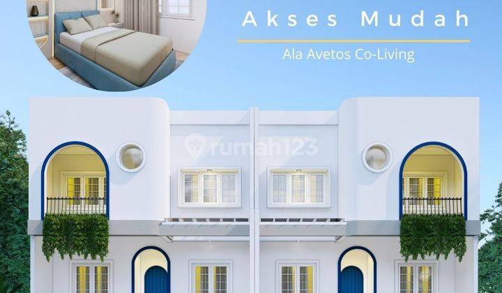 Jual Murah Kost 2 Lantai Bergaya Santorini, Sudah SHM di Jogja 1