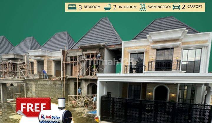 Rumah Baru Shm+imb Murah Dengan Balkon Dan Kolam Renang 1