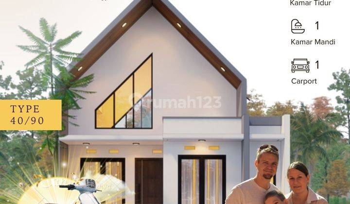 Promo Besar Dijual Rumah Murah Model Mezzanine, Free Tv Ac 1