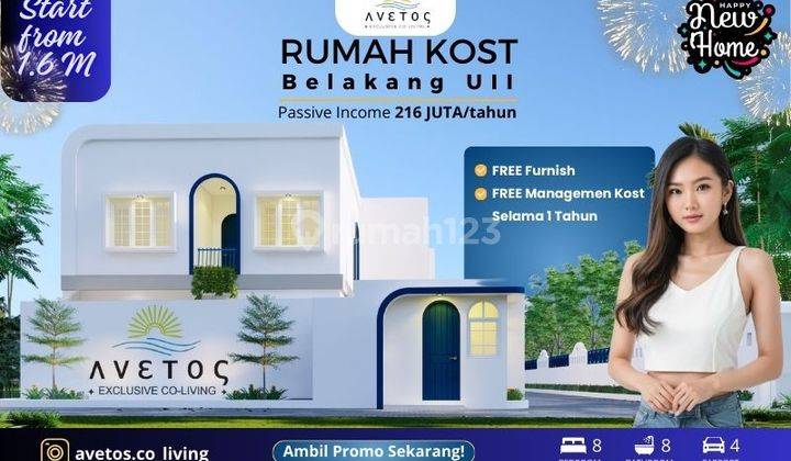 Kost Ekslusif Jl Kaliurang, Dijual. Free Management Kost.  2