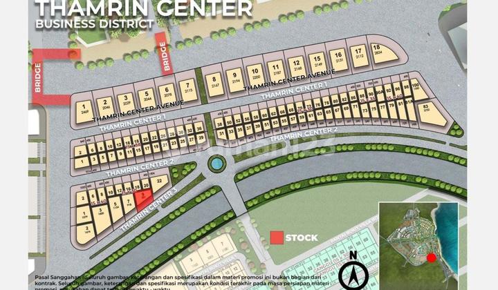 Kavling Komersil Gandeng Uk15x30m [X2] - Thamrin Center Cbd Pik2