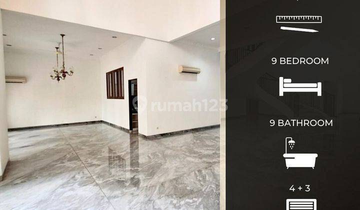 Rumah pondok indah bisa untuk kantor view golf  2