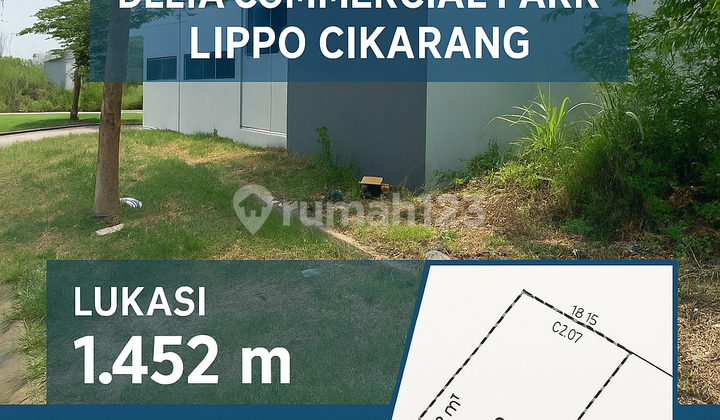 Dijual Tanah Komersial Delta Commercial Park Lippo Cikarang
