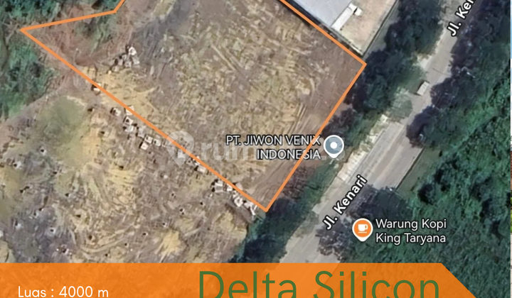 Dijual Tanah Industri Jalan Utama Delta Silicon Lippo Cikarang