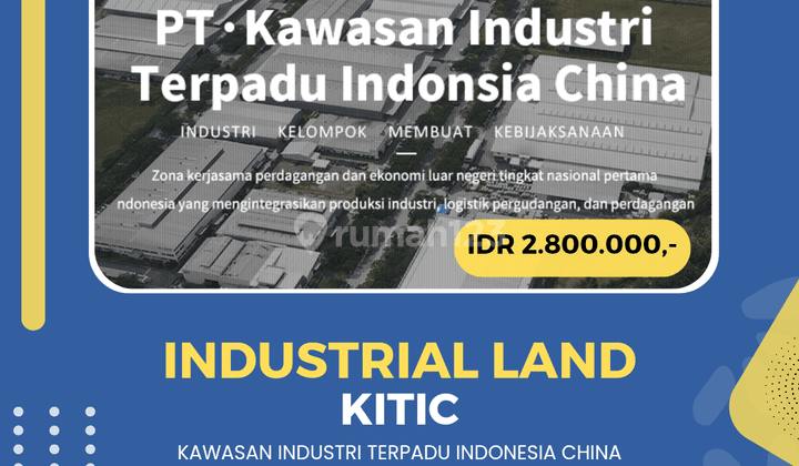 Tanah Industri KITIC Deltamas Cikarang Pusat 1