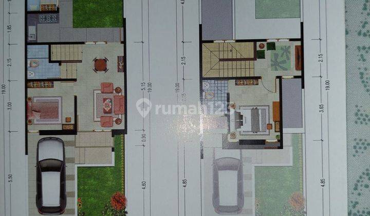 Jual Cepat Rumah 2 Lt Cluster Samata 
kota Harapan Indah Tarumajaya 2