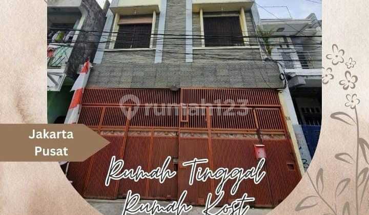 Dijual Rumah Tinggal Dan Rumah Kost, Johar Baru, Jakarta Pusat