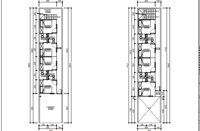 Rumah Kost. Baru. Tanjung Duren. 4 Lantai. 16 Kamar Mandi Dalam. 2