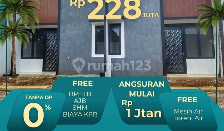 Booking 2 Jt KPR Syariah SHM 10 Menit Stasiun Citayam Nanggerang Tajur Halang, Bogor 2