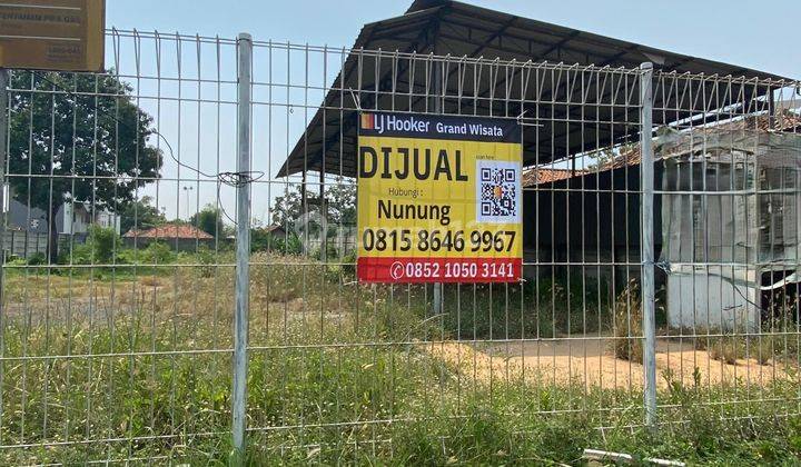 Dijual Lahan Seluas 1350 m2 Lebar Depan 20 m, Tanah Ngantong Cocok dijadikan Resto atau Indomaret dan Alfamart Lokasi Jalan Raya Kosambi Karawang 2