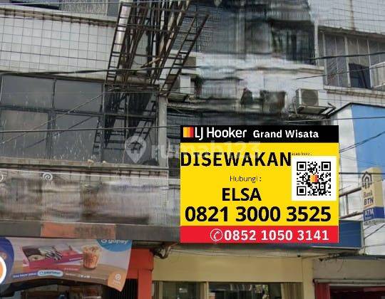 Disewakan Ruko 3,5 Lantai Luas 381 M2 Lokasi Ramai dan Strategis Cocok dijadikan Kantor Tempat Usaha dan Gudang, EX Bank BTN dekat dengan Terminal di Jalan A. Yani Cicaheum Bandung Timur 1