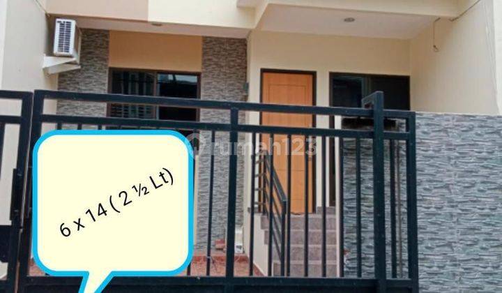 Sewa Rumah Sunter Hijau 6x14m2 2.5lantai 3kt & 3km Bagus 1