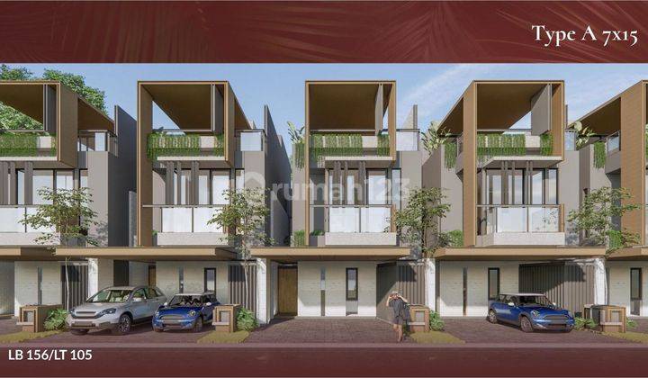 Rumah 3 Lantai Lift Optional SOUTH TRESOR Metland Cyber Puri Tangerang  2