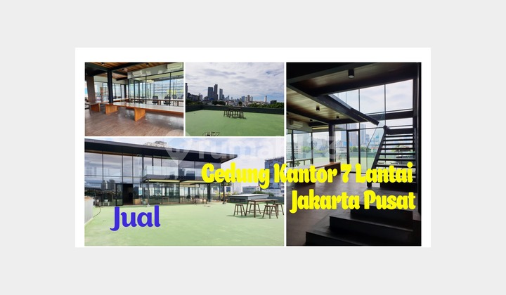 FOR SALE BUILDING NEAR GOLDEN TRIANGLE JAKARTA FOR SALE CENTRAL JAKARTA 7-STOREY BUILDING SOUTH FACING 10 MINUTES TO MRT