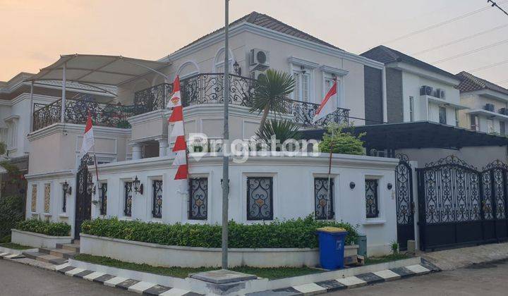 RUMAH 2 LANTAI MEWAH CLASIC MODER.N, HOOK FULL FURNISH DALAM KOMPLEK NYAMAN DAN ASRI 1