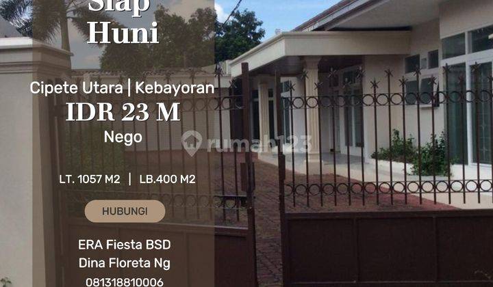 Hot Property Jual Cepat Rumah Di Kawasan Kebayoran Baru Jaksel 2