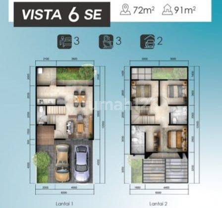 Rumah Hook Baru 2 Lantai Discovery Aluvia 2